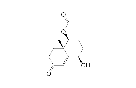 5.beta.-Acetoxy-8.beta.-hydroxy-4a.beta.-methyl-4,4a,5,6,7,8-hexahydronaphthalen-2(3H)-one