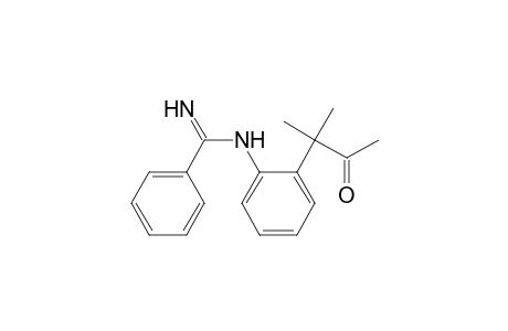 Benzenecarboximidamide, N-[2-(1,1-dimethyl-2-oxopropyl)phenyl]-