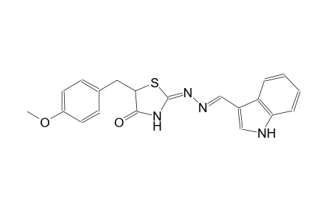 1H-indole-3-carboxaldehyde, [(2E)-5-[(4-methoxyphenyl)methyl]-4-oxothiazolidinylidene]hydrazone