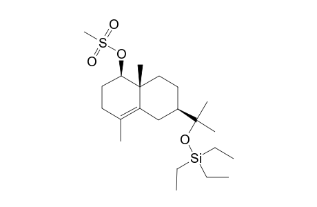 [1R-(1.alpha.,6.alpha.,8a.beta.)]-1,2,3,5,6,7,8,8a-Octahydro-4,8a-dimethyl-6-[1-(triethylsilyl)oxy-1-methylethyl]-1-naphthalenol 1-(methanesulfonate)
