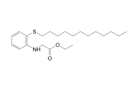 N-[o-(dodecylthio)phenyl]glycine, ethyl ester