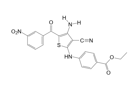 p-{[4-amino-3-cyano-5-(m-nitrobenzoyl)-2-thienyl]amino}benzoic acid, ethyl ester