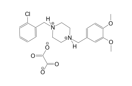 1-(2-chlorobenzyl)-4-(3,4-dimethoxybenzyl)piperazinediium oxalate