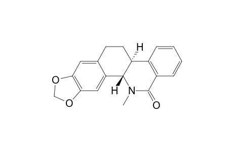 [1,3]Benzodioxolo[5,6-c]phenanthridin-13(4bH)-one, 5,6,11b,12-tetrahydro-12-methyl-, trans-