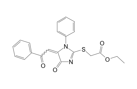 Ethyl (E,Z)-2-((4-oxo-5-(2-oxo-2-phenylethylidene)-1-phenyl-4,5-dihydro-1H-imidazol-2-yl)thio)acetate