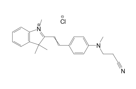 3H-Indolium, 2-[2-[4-[(2-cyanoethyl)methylamino]phenyl]ethenyl]-1,3,3-trimethyl-