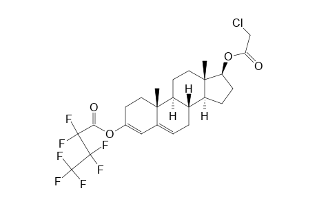 Androsta-3,5-diene-3,17-diol, 17-(chloroacetate) 3-(heptafluorobutanoate), (17.beta.)-