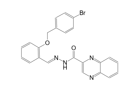 N'-((E)-{2-[(4-bromobenzyl)oxy]phenyl}methylidene)-2-quinoxalinecarbohydrazide