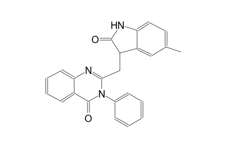 2-[(5-methyl-2-oxo-2,3-dihydro-1H-indol-3-yl)methyl]-3-phenyl-4(3H)-quinazolinone