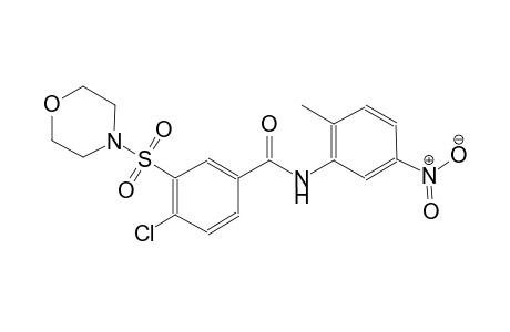 benzamide, 4-chloro-N-(2-methyl-5-nitrophenyl)-3-(4-morpholinylsulfonyl)-