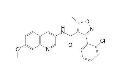 4-isoxazolecarboxamide, 3-(2-chlorophenyl)-N-(7-methoxy-3-quinolinyl)-5-methyl-