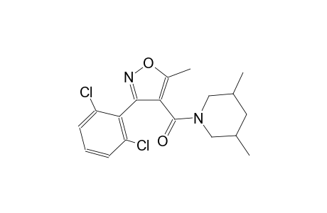 1-{[3-(2,6-dichlorophenyl)-5-methyl-4-isoxazolyl]carbonyl}-3,5-dimethylpiperidine
