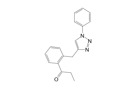 1-(2-((1-phenyl-1H-1,2,3-triazol-4-yl)methyl)phenyl)propan-1-one