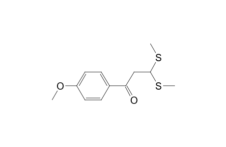 1-(4-Methoxyphenyl)-3,3-bis(methylsulfanyl)-1-propanone