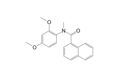 N-(2,4-Dimethoxyphenyl)naphthalene-1-carboxamide, N-methyl-