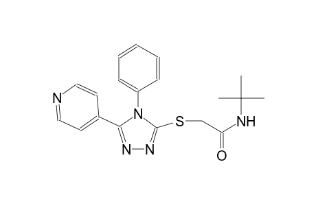 N-(tert-butyl)-2-{[4-phenyl-5-(4-pyridinyl)-4H-1,2,4-triazol-3-yl]sulfanyl}acetamide