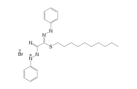 S-DECYL-THIOOXAL-1-(2-PHENYLHYDRAZONO)-2-(2-PHENYLAMIDRAZONIUM)-BROMIDE