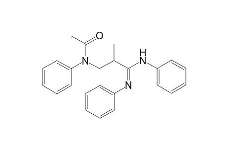N-(2-methyl-3-phenylazanyl-3-phenylimino-propyl)-N-phenyl-ethanamide