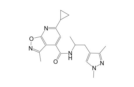 isoxazolo[5,4-b]pyridine-4-carboxamide, 6-cyclopropyl-N-[2-(1,3-dimethyl-1H-pyrazol-4-yl)-1-methylethyl]-3-methyl-