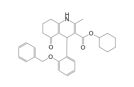 cyclohexyl 4-[2-(benzyloxy)phenyl]-2-methyl-5-oxo-1,4,5,6,7,8-hexahydro-3-quinolinecarboxylate
