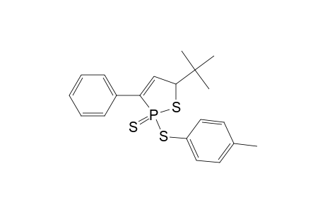 1,2-Thiaphosphole, 5-(1,1-dimethylethyl)-2,5-dihydro-2-[(4-methylphenyl)thio]-3-phenyl-, 2-sulfide
