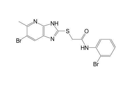 2-[(6-bromo-5-methyl-3H-imidazo[4,5-b]pyridin-2-yl)sulfanyl]-N-(2-bromophenyl)acetamide