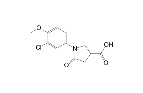 1-(3-chloro-4-methoxyphenyl)-5-oxo-3-pyrrolidinecarboxylic acid