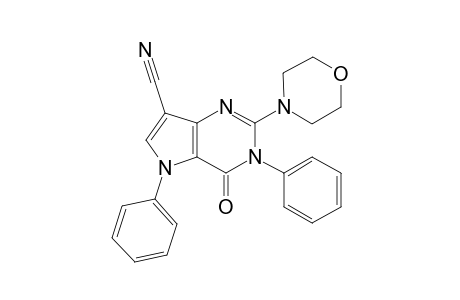 7-Cyano-3,5-diphenyl-2-(4-morpholino)-3H-pyrrolo[3,2-d]pyrimidine-4(5H)-one