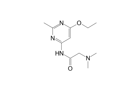 2-(dimethylamino)-N-(6-ethoxy-2-methyl-4-pyrimidinyl)acetamide