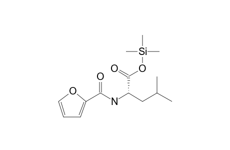 (2S)-2-(2-Furoylamino)-4-methylpentanoic acid, tms