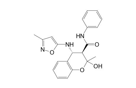 (3R,4R)-2-Hydroxy-2-methyl-4-(3-methylisoxazol-5-ylamino)-N-phenyl-3,4-dihydro-2H-chromene-3-carboxamide