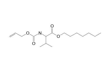 L-Valine, N-allyloxycarbonyl-, heptyl ester