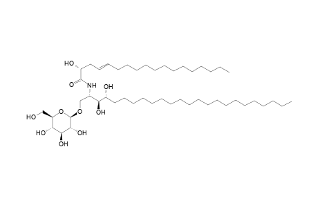 (2R,4E)-N-[(2S,3S,4R)-1-(beta-D-Glucopyranosyloxy)-3,4-dihydroxytetracosan-2-yl]-2-hydroxyoctadec-4-enamide