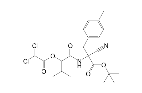 t-Butyl .alpha.-{[2'-(dichloroacetyl)oxy]-3'-methyl-1'-oxobutyl}amino-.alpha.-cyano-(4"-methylphenyl)propanoate