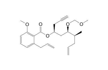 2-Allyl-6-methoxy-benzoic acid (1S,3R,4S)-3-methoxymethoxy-4-methyl-1-prop-2-ynyl-hept-6-enyl ester