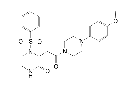 2-piperazinone, 3-[2-[4-(4-methoxyphenyl)-1-piperazinyl]-2-oxoethyl]-4-(phenylsulfonyl)-