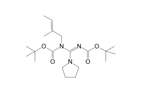 N1,N2-Bis(tert-butoxycarbonyl)-N1-(2-methylbut-2-enyl)pyrrolidine-1-carboxamidine