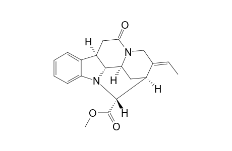 (+-)-5-Oxo-2.alpha.,7-.alpha.-dihydro-16-epipleiocarpamine