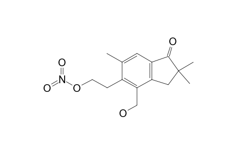 nitric acid 2-(1-keto-2,2,6-trimethyl-4-methylol-indan-5-yl)ethyl ester