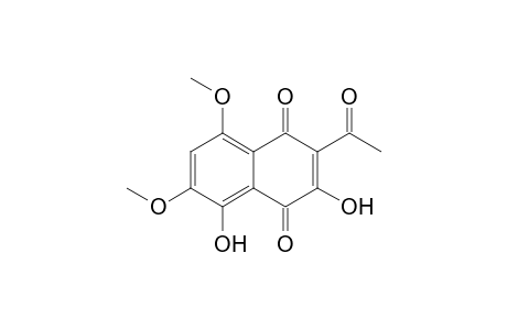 1,4-Naphthoquinone, 2-acetyl-3,5-dihydroxy-6,8-dimethoxy-