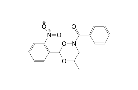 2H-1,5,2-dioxazine, 2-benzoyldihydro-4-methyl-6-(2-nitrophenyl)-