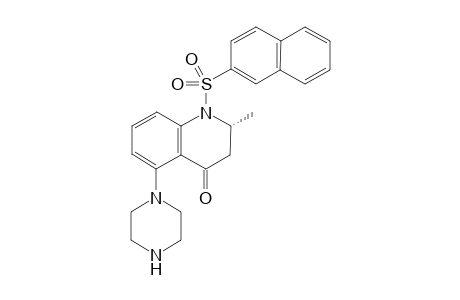 (R)-2-methyl-1-(naphthalene-2-sulfonyl)-5-piperazin-1-yl-2,3-dihydro-1H-quinolin-4-one