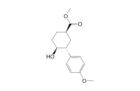 Methyl (4S*,1S*,3R*)-4-hydroxy-3-(4-methoxyphenyl)cyclohexanecarboxylate