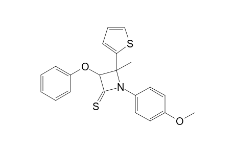 1-(p-Methoxyphenyl)-4-methyl-3-phenoxy-4-(2'-thienyl)-azetidin-2-thione