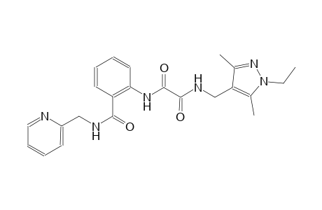 ethanediamide, N~1~-[(1-ethyl-3,5-dimethyl-1H-pyrazol-4-yl)methyl]-N~2~-[2-[[(2-pyridinylmethyl)amino]carbonyl]phenyl]-
