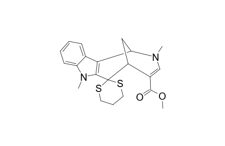 4-(METHOXYCARBONYL)-2,7-DIMETHYL-1,2,5,6-TETRAHYDRO-1,5-METHANOAZOCINO-[4,5-B]-INDOLE-6-SPIRO-2'-(1',3'-DITHIANE)