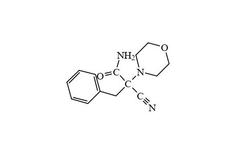 alpha-BENZYL-alpha-CYANO-4-MORPHOLINEACETAMIDE