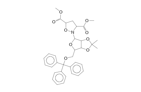 2-[2,2-dimethyl-6-(trityloxymethyl)-3a,4,6,6a-tetrahydrofuro[3,4-d][1,3]dioxol-4-yl]isoxazolidine-3,5-dicarboxylic acid dimethyl ester