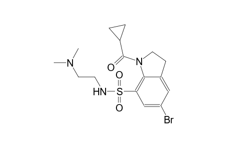 1H-indole-7-sulfonamide, 5-bromo-1-(cyclopropylcarbonyl)-N-[2-(dimethylamino)ethyl]-2,3-dihydro-