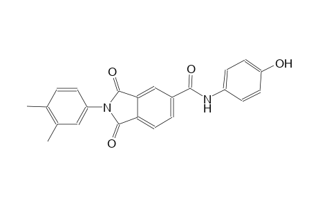 2-(3,4-dimethylphenyl)-N-(4-hydroxyphenyl)-1,3-dioxo-5-isoindolinecarboxamide